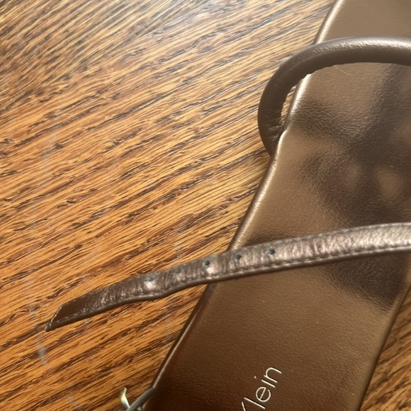 Calvin Klein gladiator sandals in metalic brown - Picture 4 of 9